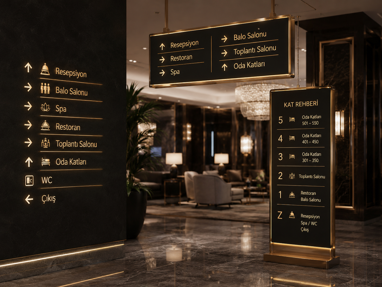 Otel Yönlendirme Tabelaları